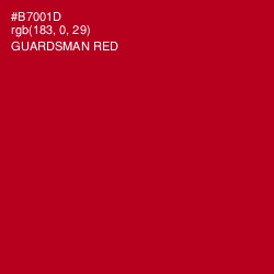 #B7001D - Guardsman Red Color Image